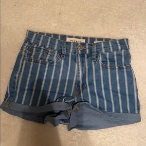 striped denim pacsun shorts